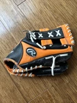 Rawlings PL110NO - Youth 11" Player Series Rht Baseball Glove Orange Black. Fixed Price $14.99.