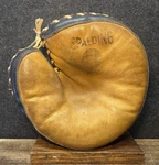 Antique 1930S Spalding Model M105 Baseball Glove Buckle Back Youth Catchers Mitt. Fixed Price $125.00.