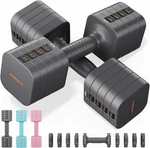 2PCS 21LB Adjustable Dumbbells Versatile Hand Weights Double Locking Protection. Fixed Price $133.86.