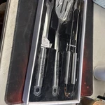 Heavy Duty 3 Piece Decade Club Bbq Grill Set - All Metal New In Box!. Fixed Price $12.00.