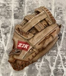 Hard Leather Asis Ssk DPG-590 Catching Machine Dimple 11.5 Baseball Glove Mitt. Fixed Price $12.95.
