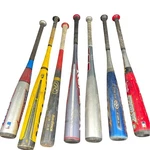 Easton Louisville Rawlings Baseball Bat Lot Of 7 Kids Mixed Sizes Alloy. Fixed Price $95.00.