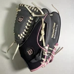 Wilson WTA01RB15B5105P Pink Gray Youth 10.5" Baseball Glove Mitt Right Handed. Fixed Price $15.00.