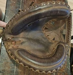 Spalding 42-647 Softball Catchers Mitt 33.5" Professional Deluxe Model Vintage. Fixed Price $29.99.