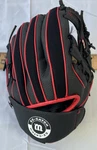 Wilson T-ball Ez Catch Black Red Youth Glove Right Hand Throw A200 Baseball. Fixed Price $12.95.