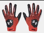 Under Armour Men's Ua Clean Up Baseball Batting Gloves 1378764-003 Blk/dk Orange. Fixed Price $19.99.